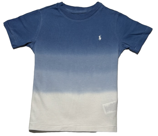 Polo by Ralph Lauren Plain Round Neck Short Sleeve T Shirt BLUE / WHITE FADED WHITE PONY Age 4