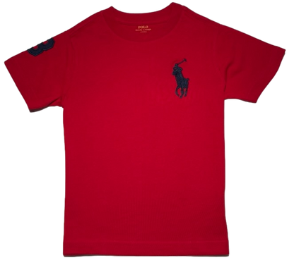 Polo by Ralph Lauren Plain Round Neck Short Sleeve T Shirt RED BIG PONY Age  2, 3, 4, 5, 6, 7 & 14/16