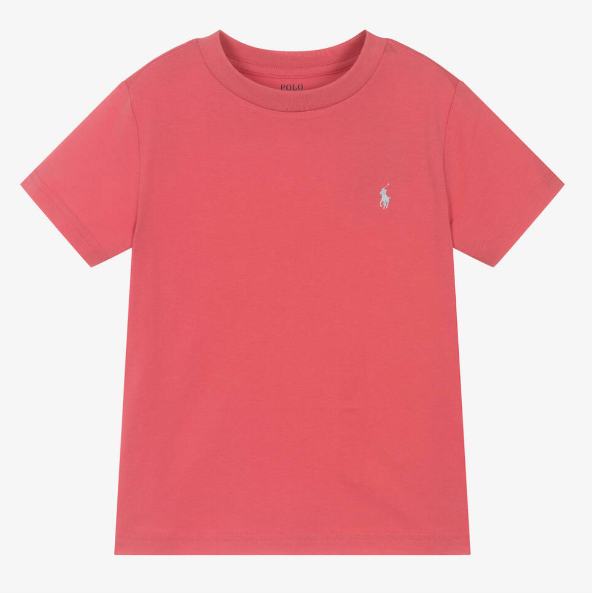 Polo by Ralph Lauren Plain Round Neck Short Sleeve T Shirt ORANGE GREEN PONY Age 2, 7, 10/12  & 18/20