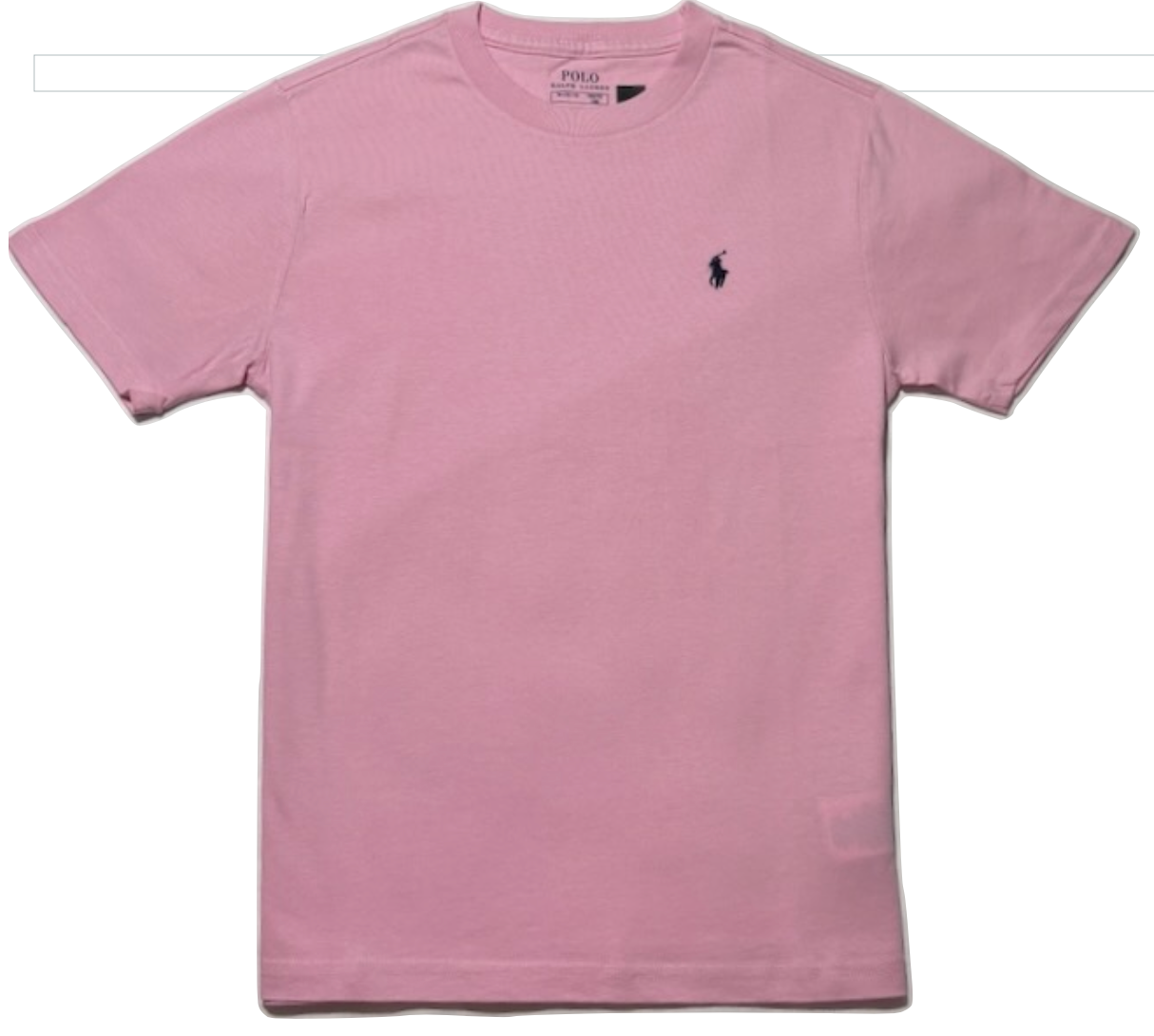 Polo by Ralph Lauren Plain Round Neck Short Sleeve T Shirt  PINK NAVY PONY Age 10/12